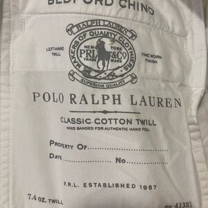 Polo Ralph Lauren Classic Cotton Twill Chinos - White